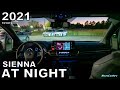 AT NIGHT 2021 Toyota Sienna Interior Exterior Lighting Overview Night Drive