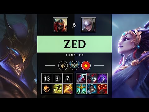 Zed Jungle vs Diana - VN Challenger Patch 25.19