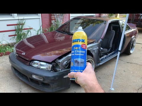 How to remove overspray from windows