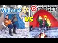 Target VS Walmart Overnight Survival Challenge
