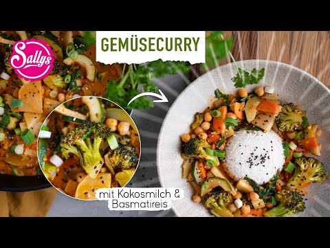 Veganes Gemüse Curry mit Basmatireis / Sallys Welt