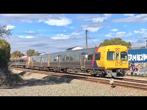 Dry Creek bound EMU transfer passing Ovingham