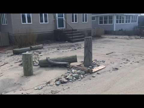 Ocean Storm Damage Of Marshfield Mass, 2018