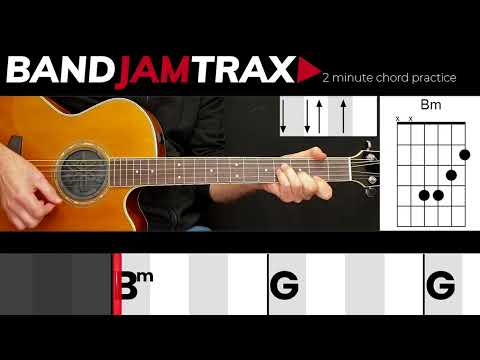 2 Minute Chord Practice - G Bm  | EASY GUITAR LESSON | Scrolling Chords