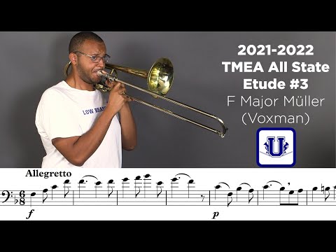 2021-2022 TMEA Tenor Trombone Etude #3 Allegretto (page 10) from Voxman Selected Studies
