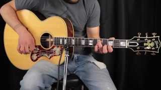 Video thumbnail for Gibson Montana Gold J-200 Custom - How does it sound? by Acoustic Letter