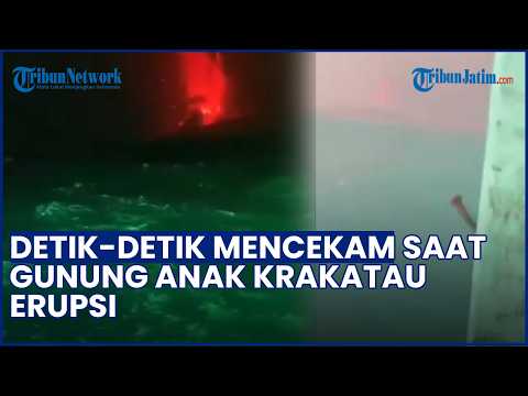 Momen Mencekam Gunung Anak Krakatau Erupsi, Pemancing: Dengar Dentuman & Lihat Semburan Material