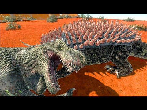 LIZZIE RAMPAGE vs EVERY DINOSAUR - Animal Revolt Battle Simulator Gameplay