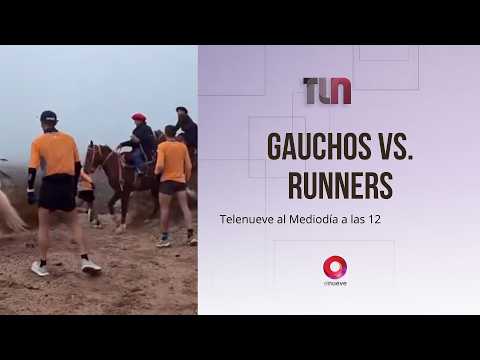 Gauchos vs runners: Jinetes atacaron a rabencazos a los participantes de una carrera