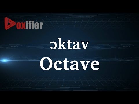 How to Pronunce Octave in French - Voxifier.com