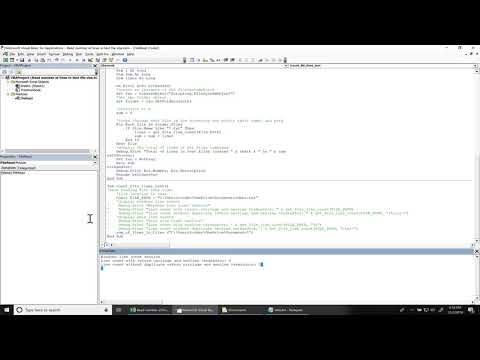 Excel VBA How get line counts in a single file or multiple files tutorial