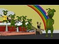 5 Little PIG HULK Jumping On The Bed Nursery Rhymes For Children 3D Animation