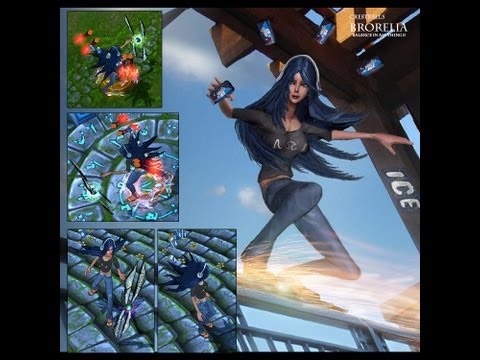 LoL- Crestfall Irelia custom skin spotlight