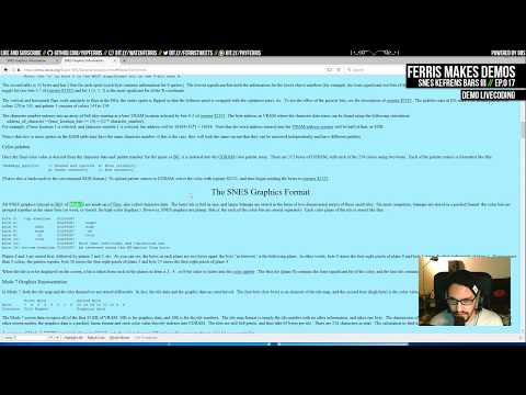 Ferris Makes Demos Ep.017 - SNES Kefrens Bars III