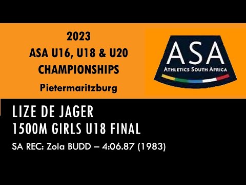 Lize de Jager wins 2023 SA Girls U18 Championships 1500m in 4:25.89 in Pietermaritzburg