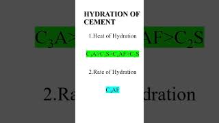 Heat of hydration and rate of heat of hydration cement concrete technology #realcivil #education