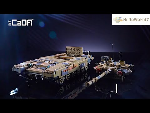 #helloworld7#1722+PCS CaDA Assemble Bricks T90 Tank Model#models cars#model kits car#scale car