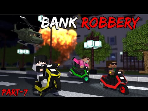 Minecraft Bank Heist: Scooter Escape! | PART-7