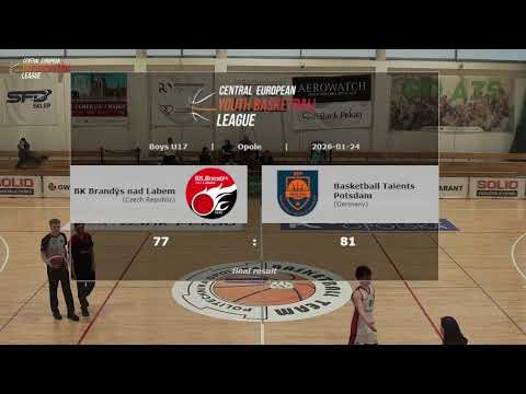 CEYBL U17, 24. 1. 2026, BK Brandýs - Basketball Talents Potsdam