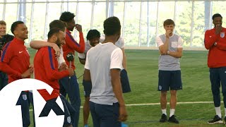 Football Karaoke with England's Under 21 football team