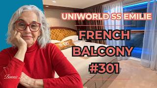 Uniworld SS Emilie | French Balcony Cabin #301 | Accessible Room Tour