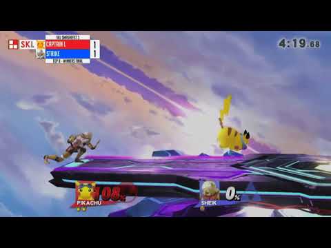 Captain L (Pikachu) vs Strike (Sheik) - Winners Final - SKL Smashfest 3 - Smash Wii U