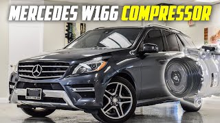 How to remove AC Compressor for Mercedes ML350, GLE350 W166 2012 - 2015 M276 Engine #gle350 #w166