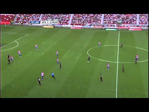 Sporting de Gijón - Real Murcia (2-3) Resumen (25/08/12) J2