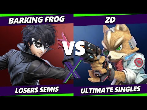 S@X 493 Losers Semis - Barking_Frog (Steve, Joker) Vs. ZD (Fox) Smash Ultimate - SSBU