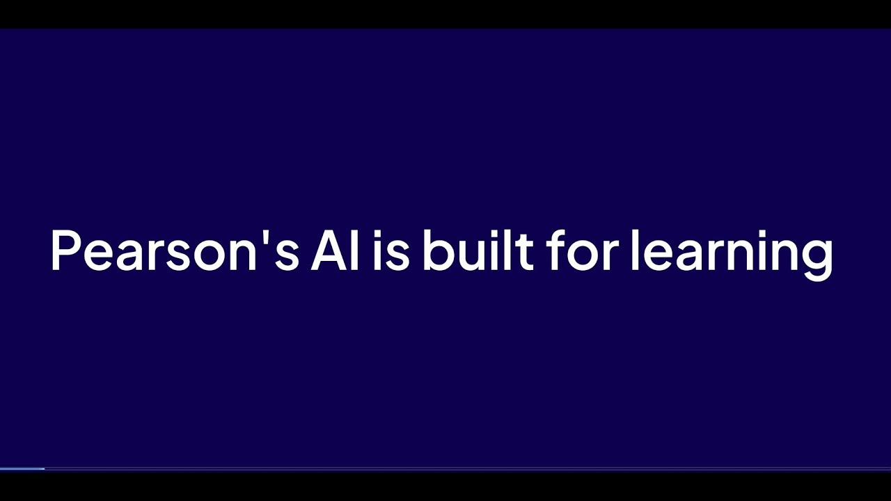 Not all AI is built the same. Pearson’s AI is built for learning.