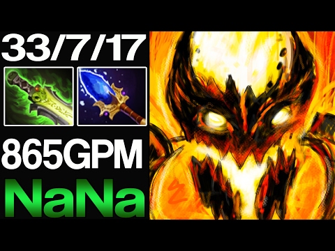 NaNa Plays Shadow Fiend with 33 kills and 865 GPM - Dota 2