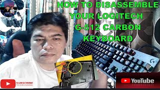 How to Disassemble your Logitech G512 Carbon Keyboard #keyboard #pc