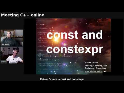 const and constexpr - Rainer Grimm - Meeting C++ online
