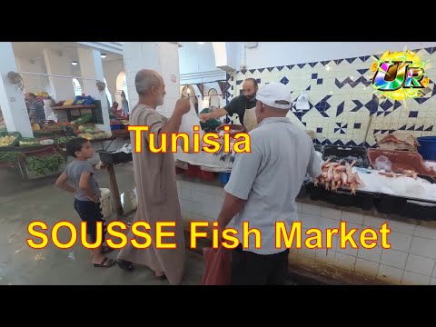🇹🇳 SOUSSE🐟Amazing Street Fish Food Market in TUNISIA