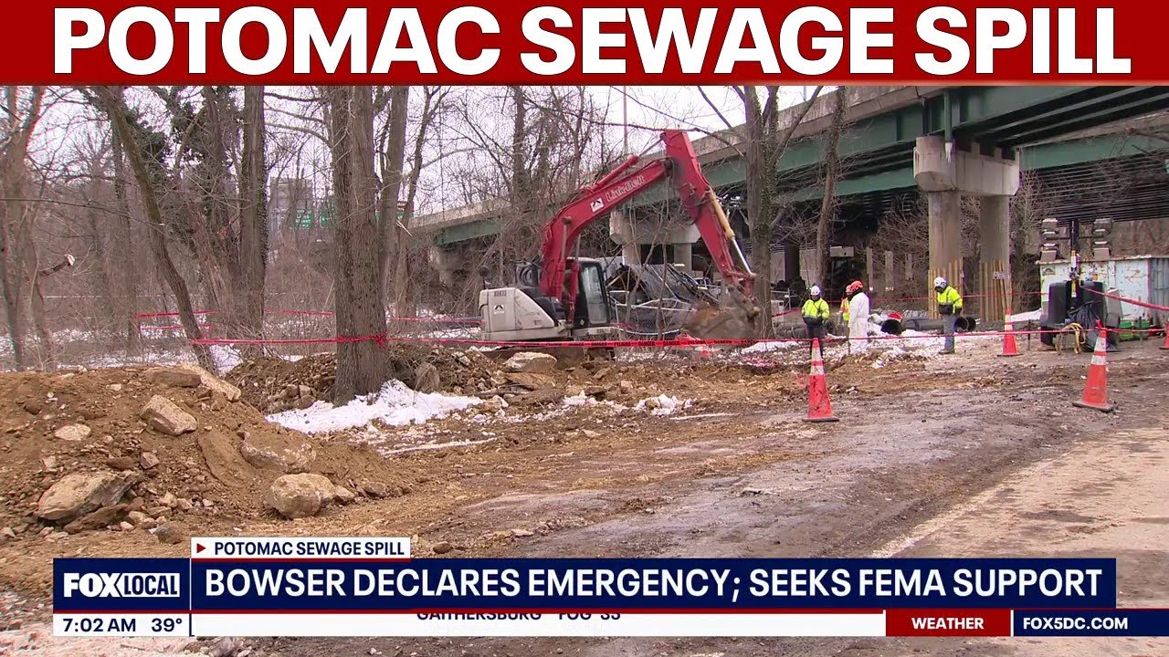 Potomac Sewage Spill: Bowser declares emergency