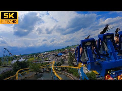Back row point of view footage of Skyrush