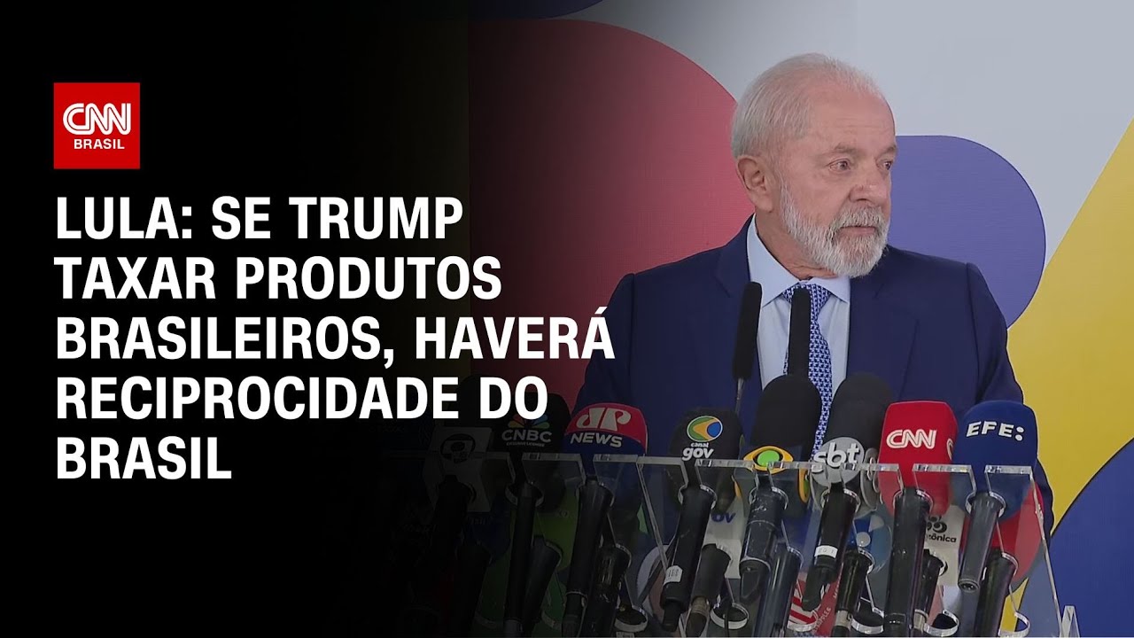 Lula: Se Trump taxar produtos brasileiros, haverá reciprocidade do Brasil | LIVE CNN