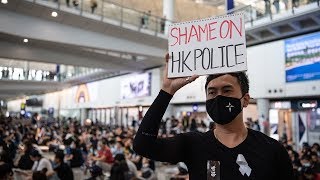 video: Hong Kong airport cancels flights as Carrie Lam warns of 'path of no return'