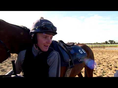 Katie Walsh rides Tiger Roll at Gordon Elliot's Yard ahead of the 2019 Grand National
