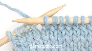 Hoe breit u recht achter in een steek (gedraaid recht)