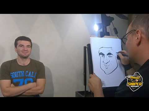 Caricature di Federico Cecchin - Sniper Drawings