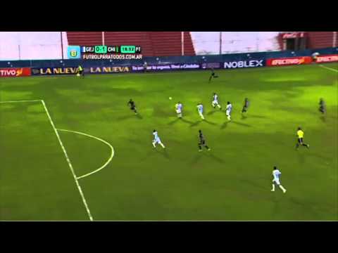 Reventó el travesaño. Gimnasia 0 - Chicago 1.Torneo Primera B Nacional.Fútbol Para Todos