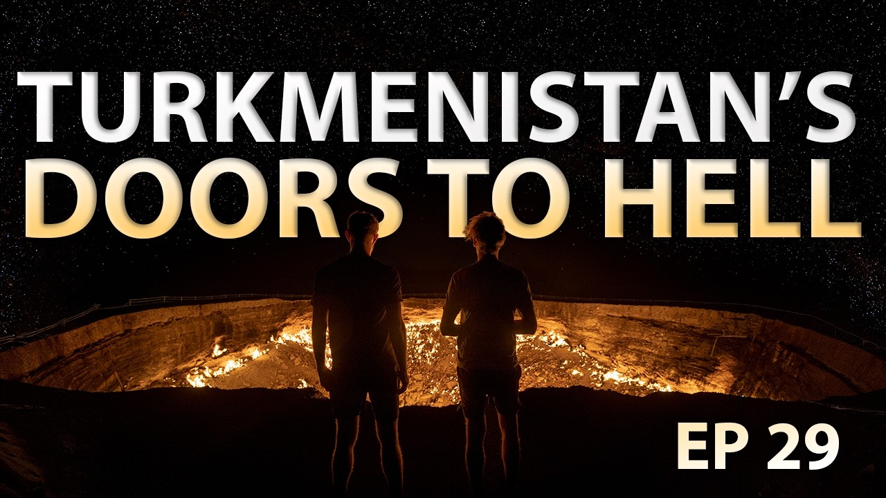 We almost didn't make it to the Doors to Hell in Turkmenistan || Sydney to London - EP 29