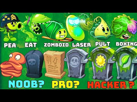 All Green Plants Vs All Grid Items Gravestones- Who Will Win ? PvZ 2 Plant Vs Plants