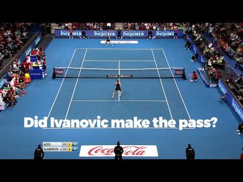 Amazing passing shot by Ana Ivanovic. Or not?