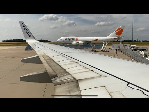 Ryanair(Malta Air) Boeing 737 Departure from Frankfurt-Hahn Airport