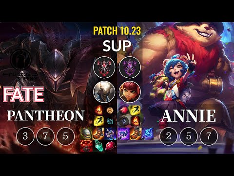 IG Fate Pantheon vs Annie Sup - KR Patch 10.23