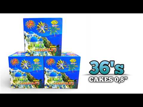 36 shot cakes 0,8 inch - V88