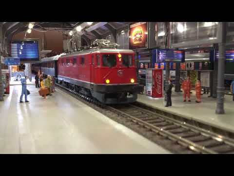 HO station diorama SBB ③ - Venice Simplon Orient Express