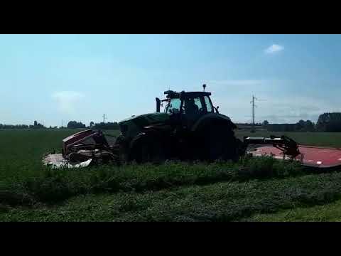 Deutz Fahr Agrotron 6215 TTV con falciacondizionatrice Vicon 7100R